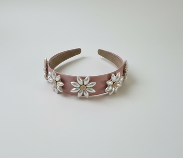 Petal Pearl Bloom Satin Headband
