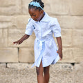Celeste Striped Shirt Dress detail