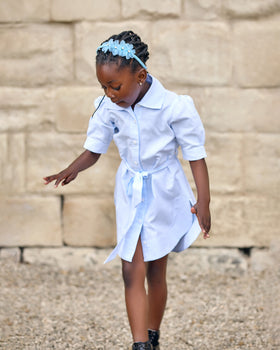 Celeste Striped Shirt Dress detail