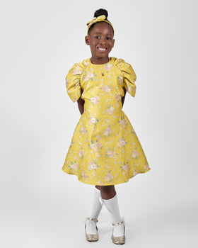 Golden Garden Dress front