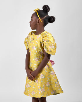 Golden Garden Dress side