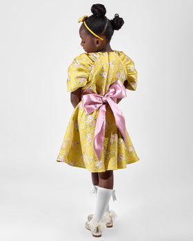 Golden Garden Dress back