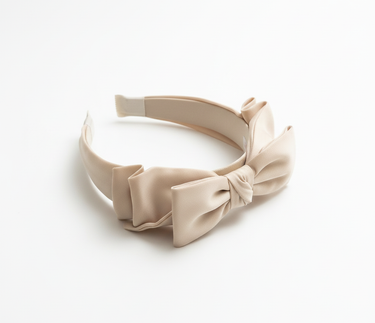 Signature Fold Ivory Bow Headband