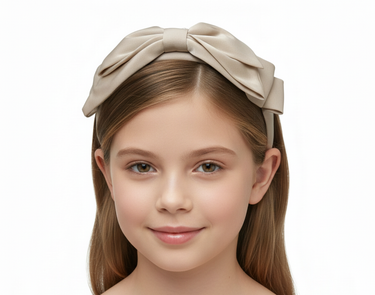 Signature Fold Ivory Bow Headband