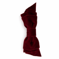 Red bow tie on a white background