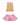 Yellow floral brocade girls top with oversized pink collar and Swarovski crystals – part of the Starlight Set for ages 1–14.